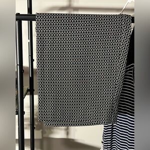 Elle Black and White Mini Skirt